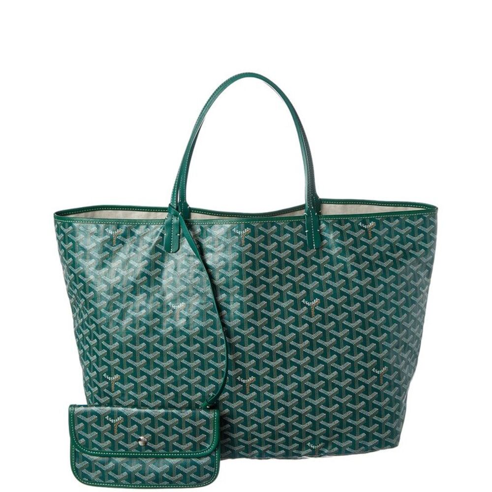 Goyard Green Goyardine Coated Canvas Saint Louis Gm (Authentic Pre-Loved)